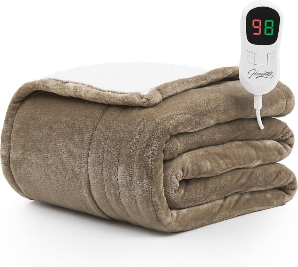 Homemate Heated Blanket (50"x60") – 10 Heat Levels, Auto-Off, ETL Certified - Image 18