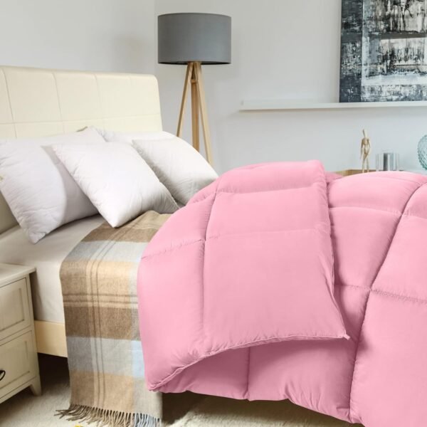 Utopia Bedding Queen Comforter – Quilted Duvet Insert, Down Alternative, Box Stitched with Corner Tabs (White) - Image 23
