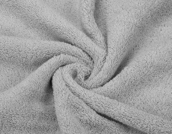 American Soft Linen Luxury 6-Piece Towel Set – 100% Cotton Turkish Towels (2 Bath, 2 Hand, 2 Washcloths, Light Grey) - Image 7
