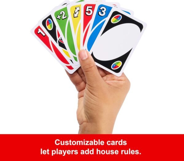 Mattel Games UNO Card Game in a Collectible Storage Tin for Kids, Adults, Families, Parties & Travel, 2 to 10 Players (Amazon Exclusive) - Image 5