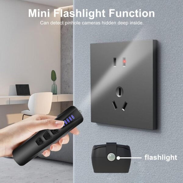 Hidden Camera Detectors,Anti Spy Detector,Bug Detectors,GPS Tracker Detector,Portable Bug Detector,RF Signal Finder,Hotels,Travel,Home,Office(Black S600) - Image 7