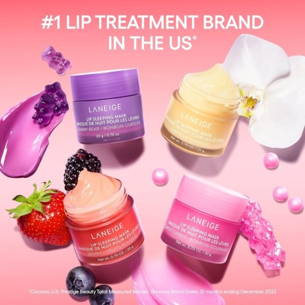 LANEIGE Lip Glowy Balm Hydrate, Glossy, Lightweight, Moisturize & Tint with Shea Butter - Image 6