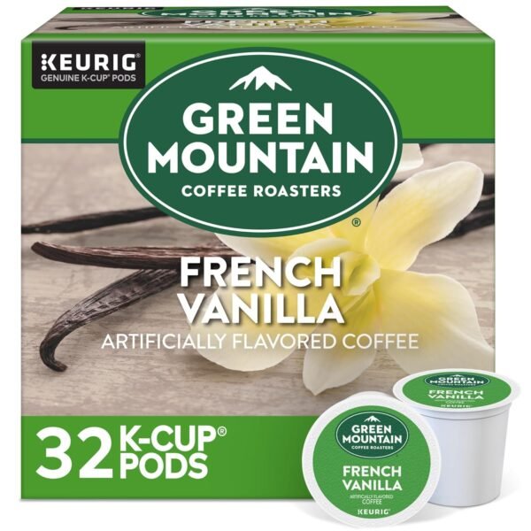 Green Mountain Coffee Roasters French Vanilla Coffee, Keurig Single-Serve K-Cup pods, Light Roast, 32 Count