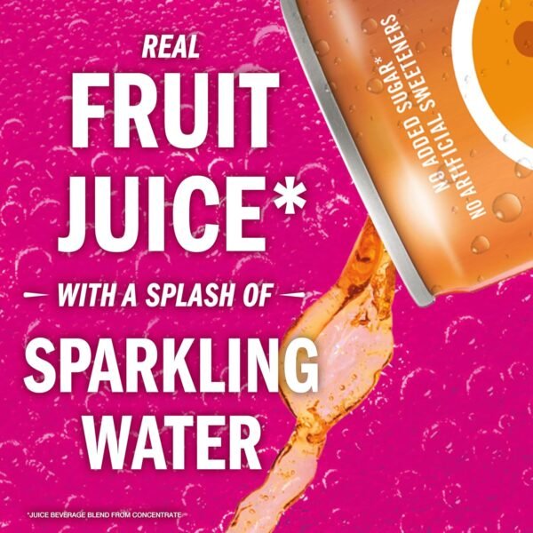 IZZE Sparkling Juice Beverage Blend, Variety Pack, Blackberry, Clementine, Apple, Grapefruit, No Sugar Added, 8.4 FL OZ, 24 Cans - Image 4