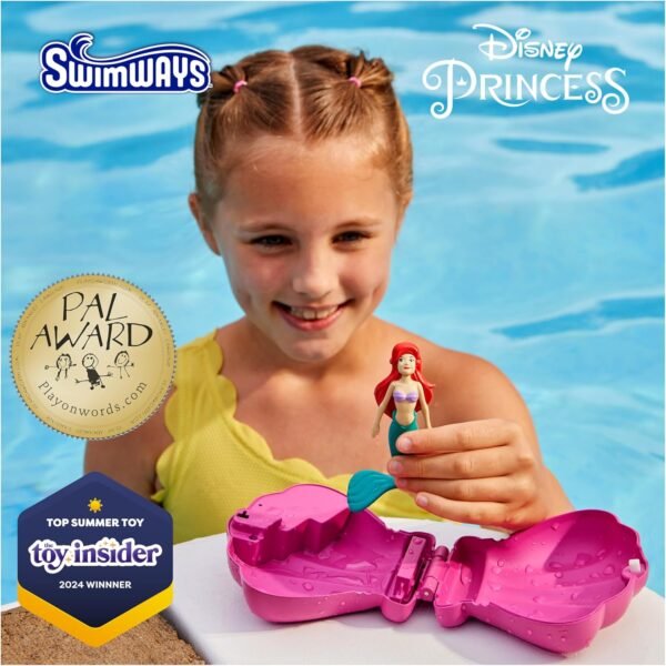 Swimways Disney Princess Ariel Inflatable Water Boat Vehicle for Kids Ages 3+ - Image 2
