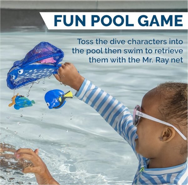SwimWays Disney Finding Dory Mr. Ray's Dive and Catch Game, Bath Toys and Pool Party Supplies for Kids Ages 5 and Up - Image 4